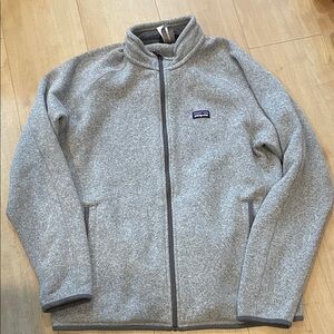 Patagonia Men's Zip-Up Gray Sweater large better sweater